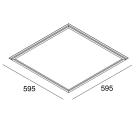 NOVALUX - FRAME: TL 600X600 35W 3K C/AL