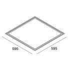 NOVALUX - FRAME: 600X600 35W 3K C/AL DALI/PUSH