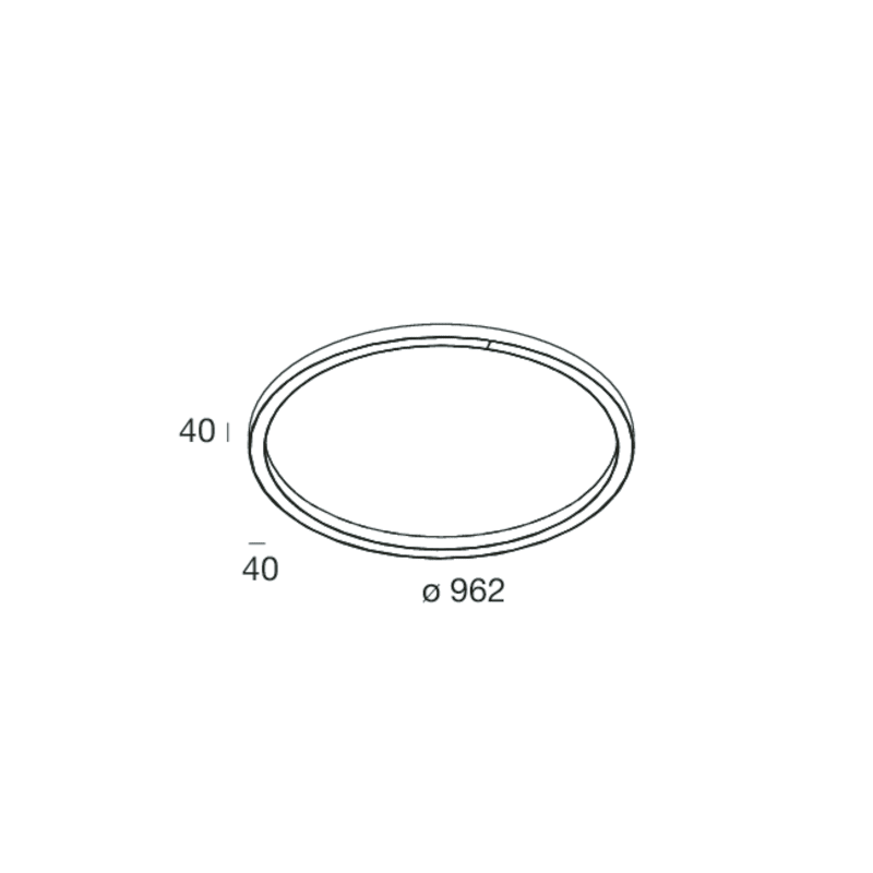 NOVALUX - HALOS LUCE DIR.: 962 62W 3K CAP CRI90