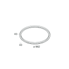 NOVALUX - HALOS LUCE DIR.: 962 62W 3K CAP CRI90