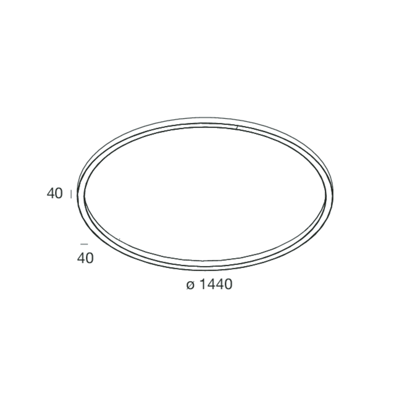 NOVALUX - HALOS LUCE DIR.: 1440 93W 4K BI CRI90