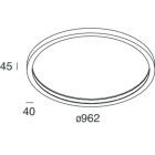 NOVALUX - HALOS LUCE INT.: 962 62W 2.7K ORO CRI90