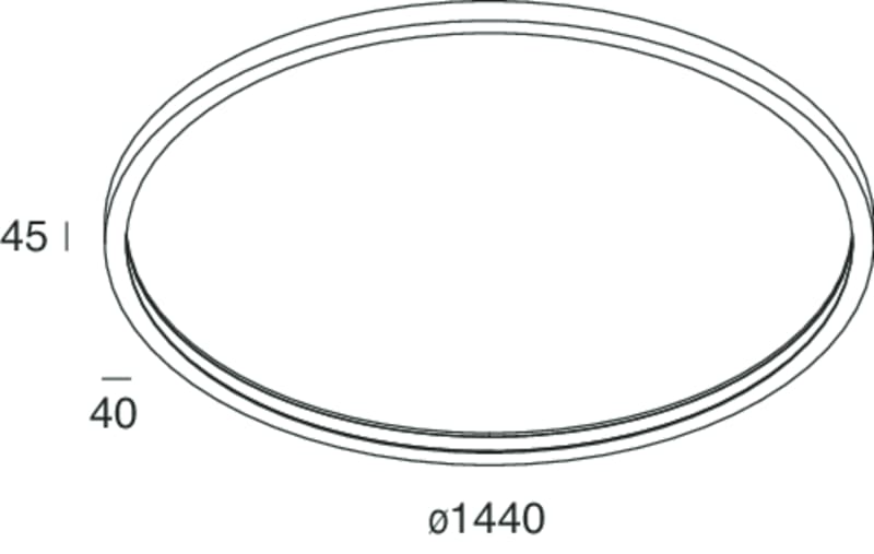 NOVALUX - HALOS LUCE INT.: 1440 93W 4K BI CRI90 105146.01