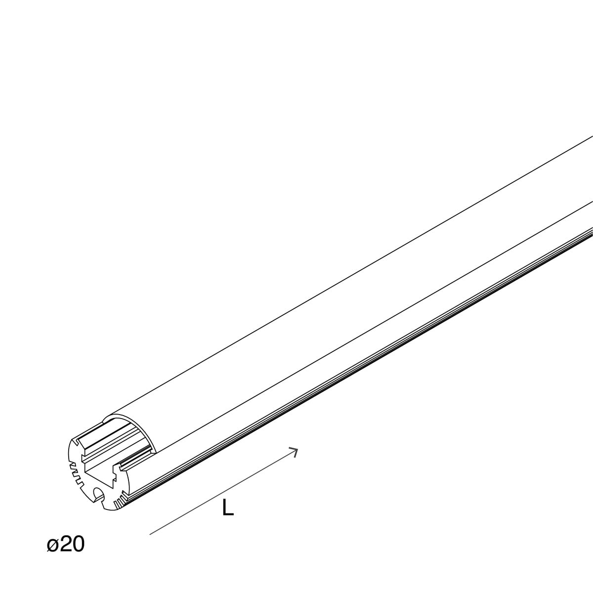 NOVALUX - PROFILED TND: D20 2M+OP.+2TEST.BIA 105401.01
