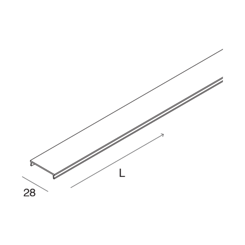 NOVALUX - PROFILED: MACRO SCHERMO OPALE L=6000 105423.99