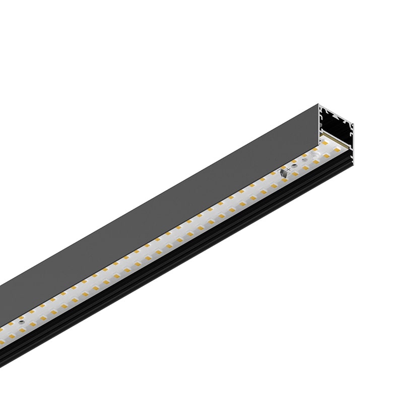 NOVALUX - P-30: LED 8W 3K NERO PLAF/SOSP L=800