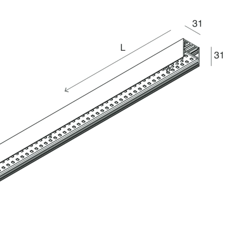 NOVALUX - P-30: LED 24W 3K CAPP PLAF/SOSP L=2400