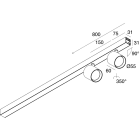 NOVALUX - P-30: SPOT 2X9W F34 4K BI PLAF/SOSP
