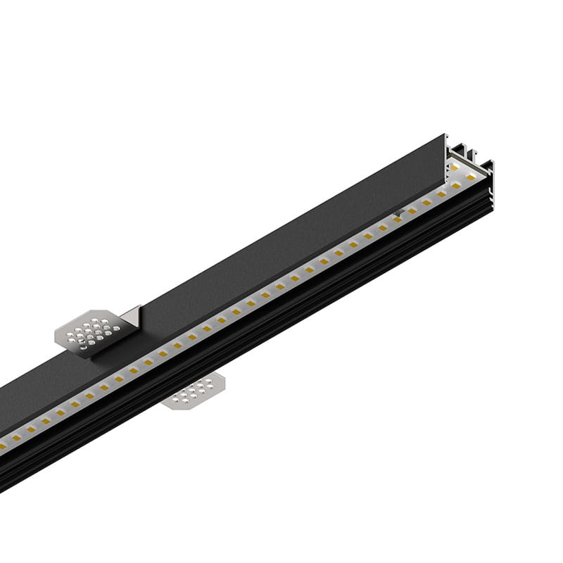 NOVALUX - P-30: LED 24W 3K NERO INCASSO L=2400