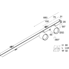 NOVALUX - P-30: SPOT 2X9W F34 3K BI INCASSO