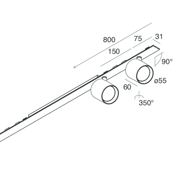 NOVALUX - P-30: COVER SPOT 2X9W F34 3K CP