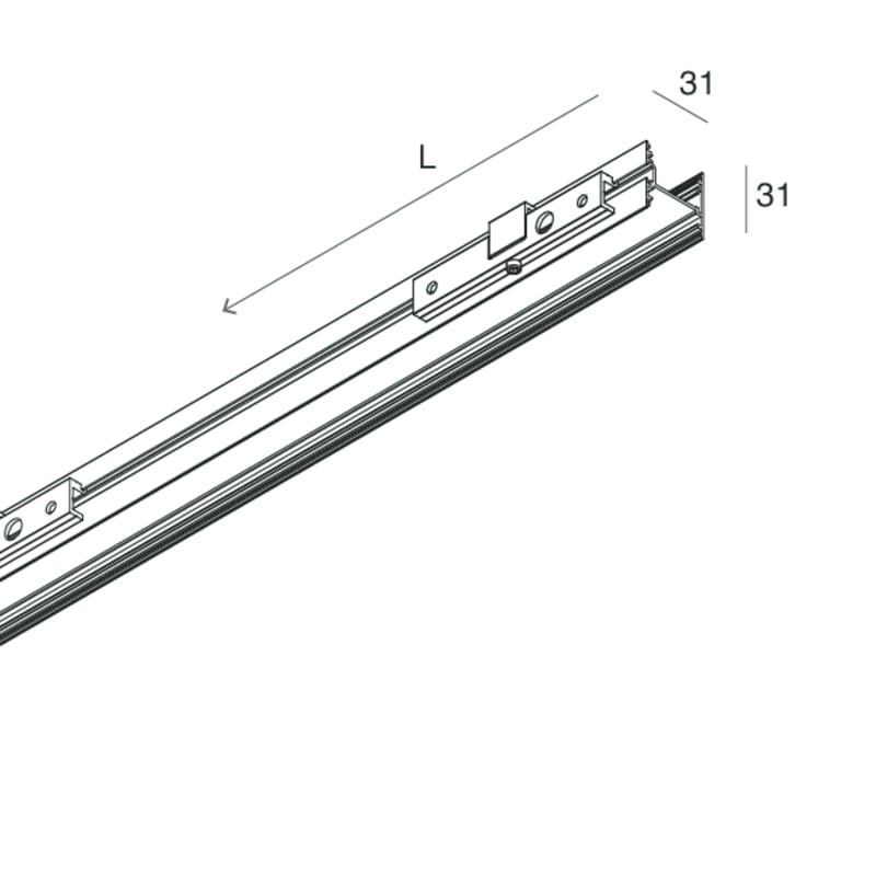 NOVALUX - P-30: STRIP CAFFE PARETE L=800
