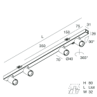 NOVALUX - P-30: PCB INC SPOT 4X6W 4K F20 NE