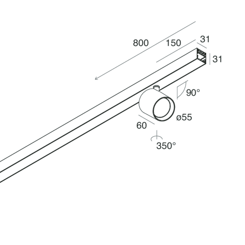 NOVALUX - P-30: PCB PLAF SPOT 9W 2.7K F14 NE