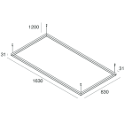 NOVALUX - P-30: RETT 48W 2.7K NER SOSP L=1630
