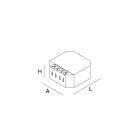 NOVALUX - LIGHT IOT: CENTRALINA DALI BT2 49X48H22