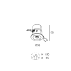 NOVALUX - DALI MID: SENSORE INCASSO D.58X84