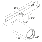 NOVALUX - DALI: BIN. 30W DALI F38 3K CRI90 BI
