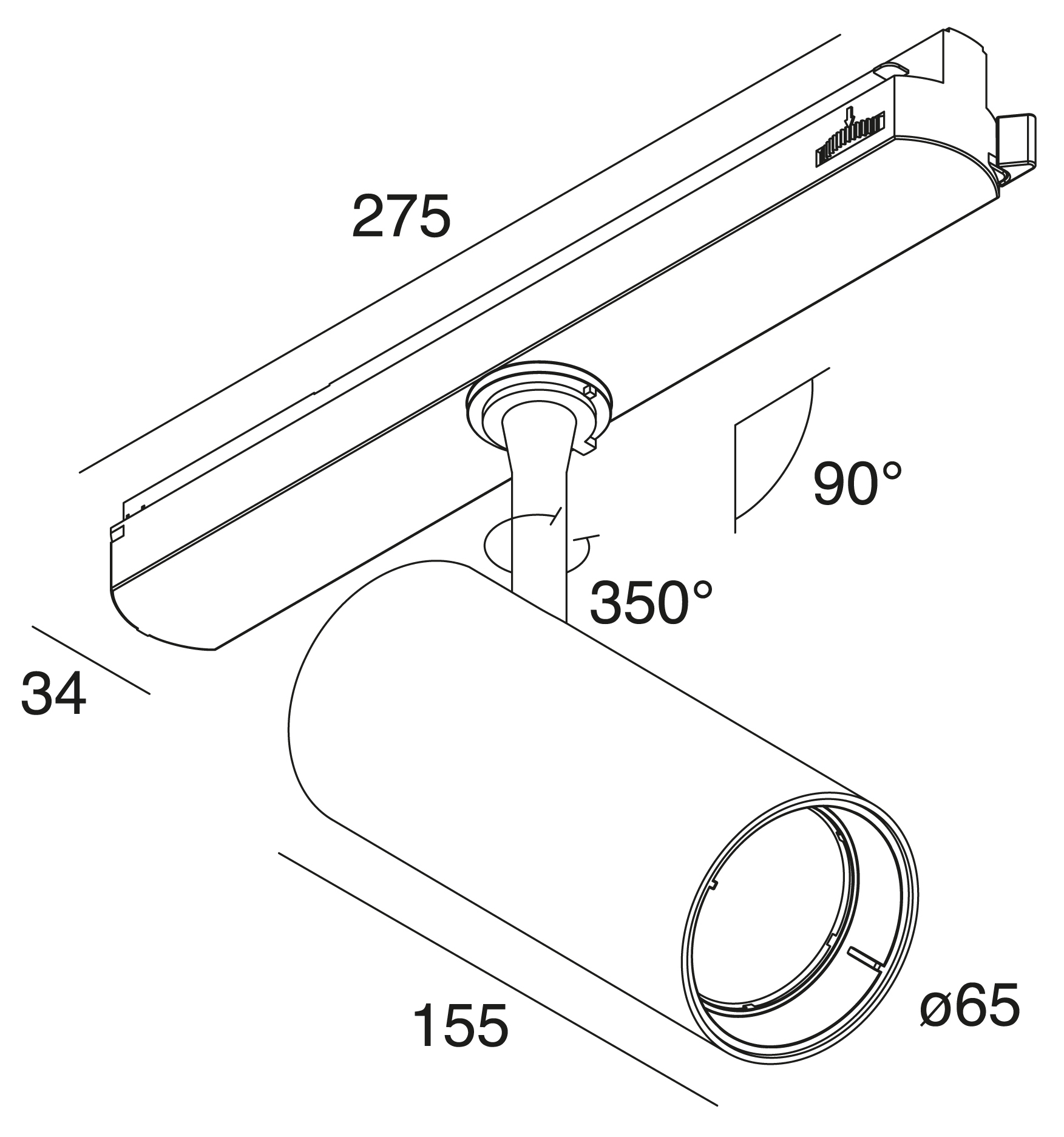 NOVALUX - DALI: BIN. 30W DALI F38 3K CRI90 NE