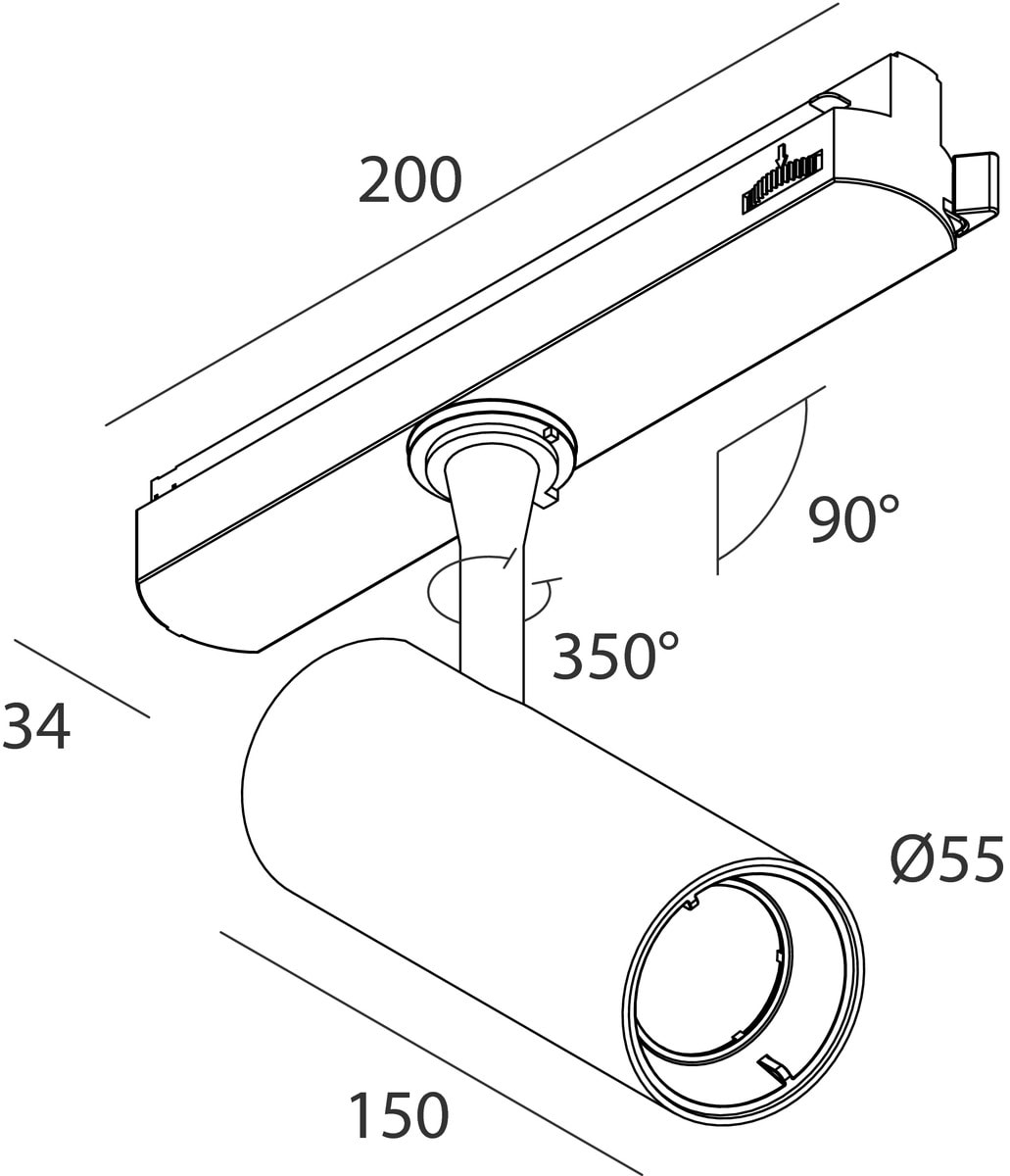 NOVALUX - DALI: BIN. 20W F38 4K CRI90 BI