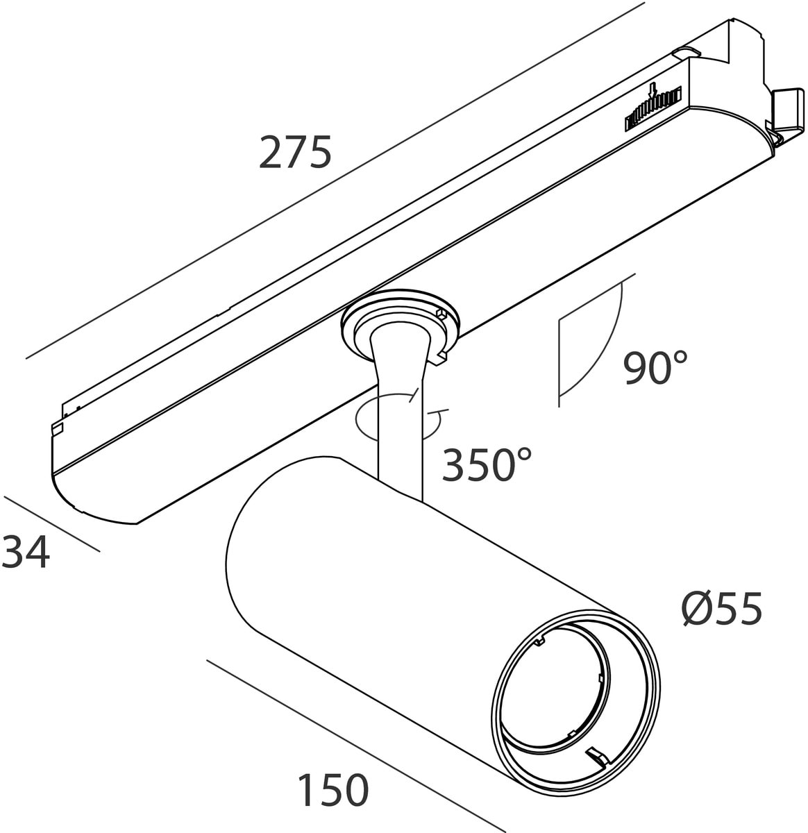 NOVALUX - DALI: BIN. 20W DALI F38 4K CRI90 BI