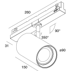 NOVALUX - DAL : BIN. 40W DALI 38 4K CRI90 BI