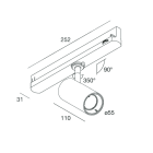 NOVALUX - DALI: BIN. 10W DALI F38 4K CRI90 BI