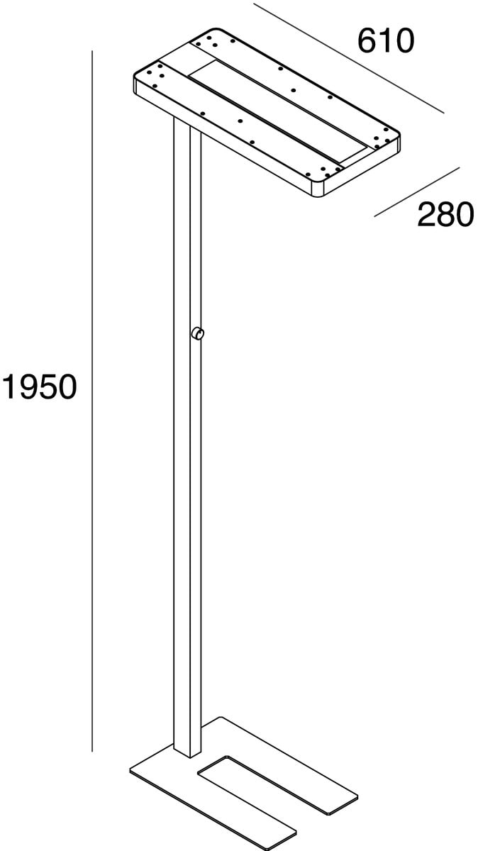 NOVALUX - NINA: PIANTANA 80W 4K DIMM.CRI90 BIA. 106601.01