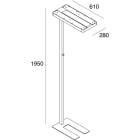 NOVALUX - NINA: PIANTANA 80W 4K DIMM.CRI90 BIA. 106601.01