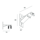 NOVALUX - ALL-TRACK: STAFFA A PARETE NERA 106724.02