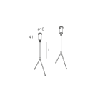 NOVALUX - PROFILO UP-LIGHT COPPIA CAVI SOSP. 3M