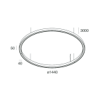 NOVALUX - HALOS-B: D/I 186W 3K CAFFE 1440 CRI90
