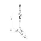 NOVALUX - LI-NEAR: KIT SOSPENSIONE 3M 1 PZ.
