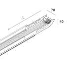 NOVALUX - LI-NEAR: MODULO F/M 8 POLI 1,65M BIA