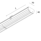 NOVALUX - LI-NEAR: MOD.LED 46W 4K A.90 1,50M BI 8P