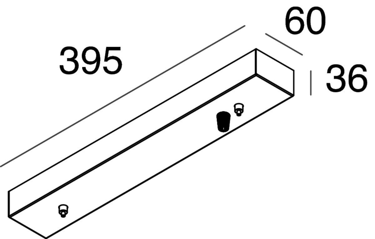 NOVALUX - HALOS MINI VERT: ROSONE ON/OFF BIA 107326.01