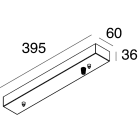 NOVALUX - HALOS MINI VERT: ROSONE ON/OFF BIA 107326.01