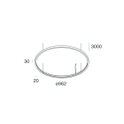 NOVALUX - HALOS MINI: 962 62W 27K BIANCO