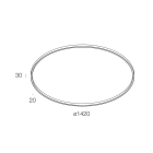 NOVALUX - HALOS MINI DIR. PLAF: 1420 93W 3K BIA