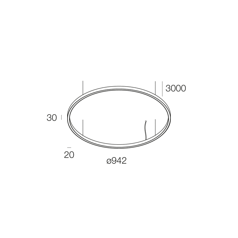 NOVALUX - HALOS MINI DIR. SOSP: 942 62W 3K CAF