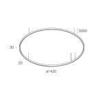 NOVALUX - HALOS MINI DIR. SOSP: 1420 93W 2.7K NE