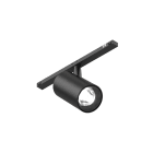 NOVALUX - Mir T-48 Mini: 6W Dali 48V 3K 20D nero, faretto in lega di alluminio con riflettore satinato nero, adattatore rapido, garanzia 5 anni.