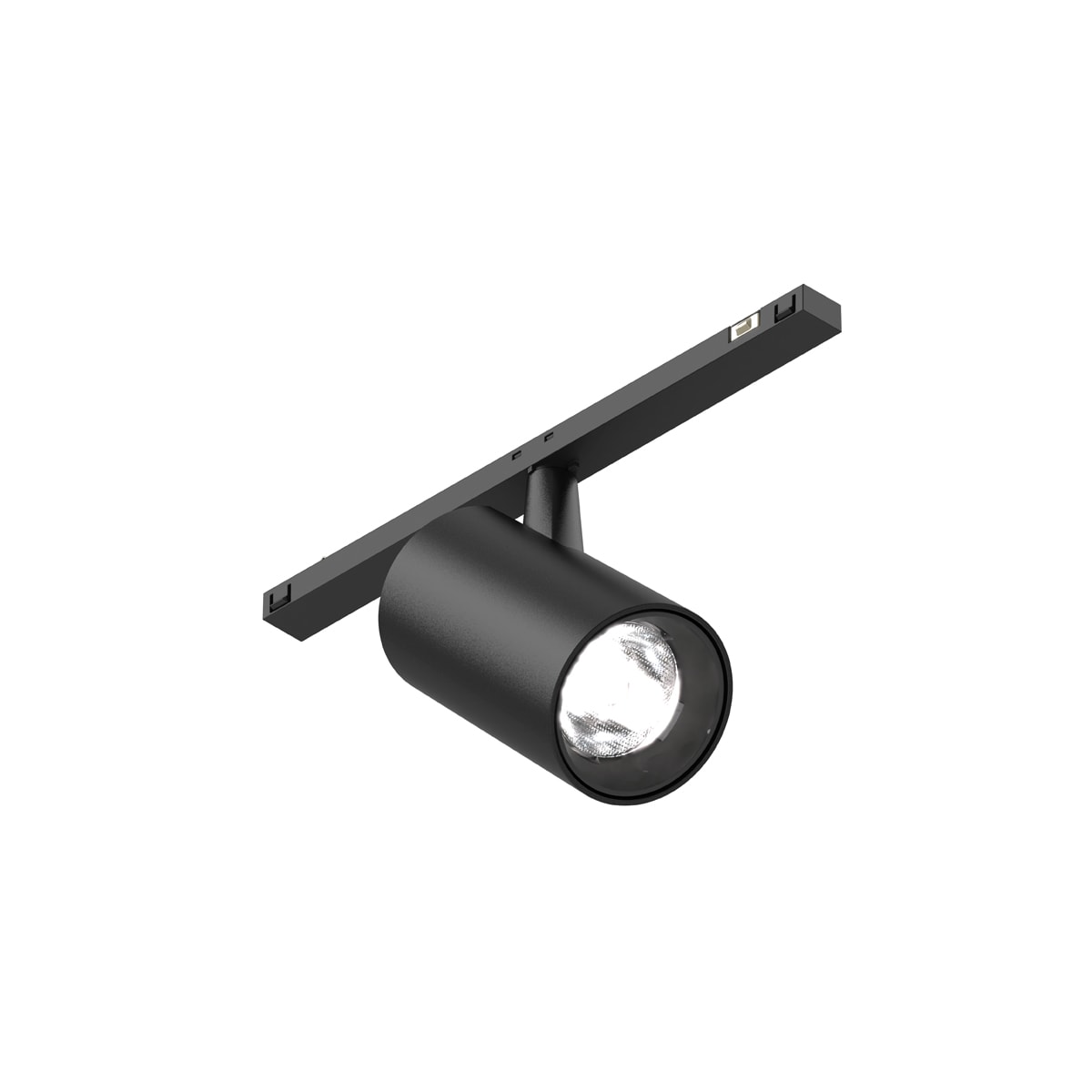 NOVALUX - Mir T-48 Mini 6W Dali 48V 3K 40D nero, faretto in lega di alluminio con riflettore satinato nero, adattatore rapido a scatto, garanzia 5 anni.