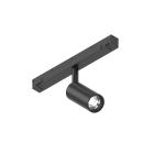 NOVALUX - klimt f8 3w dali 48v 4k 25 nero, spot 48v corpo in lega di alluminio pressofuso verniciato, riflettore nero satinato, garanzia 5 anni.