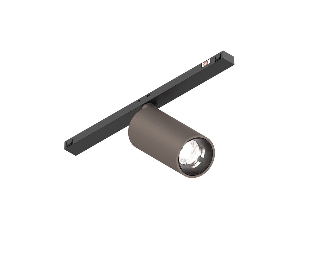 NOVALUX - Klimt T-48 Mini 3W DALI 48V 2700K 25° corpo in lega di alluminio pressofuso verniciato con riflettore satinato in polimero tecnico.