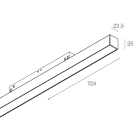 NOVALUX - OPAL MOD. F8: 25W 2.7K 724 DALI C90 NE