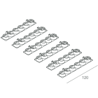 NOVALUX - RIFLETTORE M/O F8: BIANCO OPACO L=724