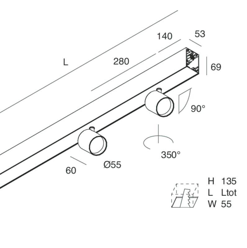 NOVALUX - HERO: 2FAR F14 2X13W 4K 1120 DALI NE