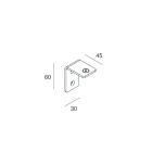 NOVALUX - HERO: STAFFA PARETE 'L' CAF