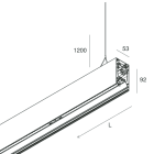 NOVALUX - HERO B: 55W 3K 1400 DALI BIA